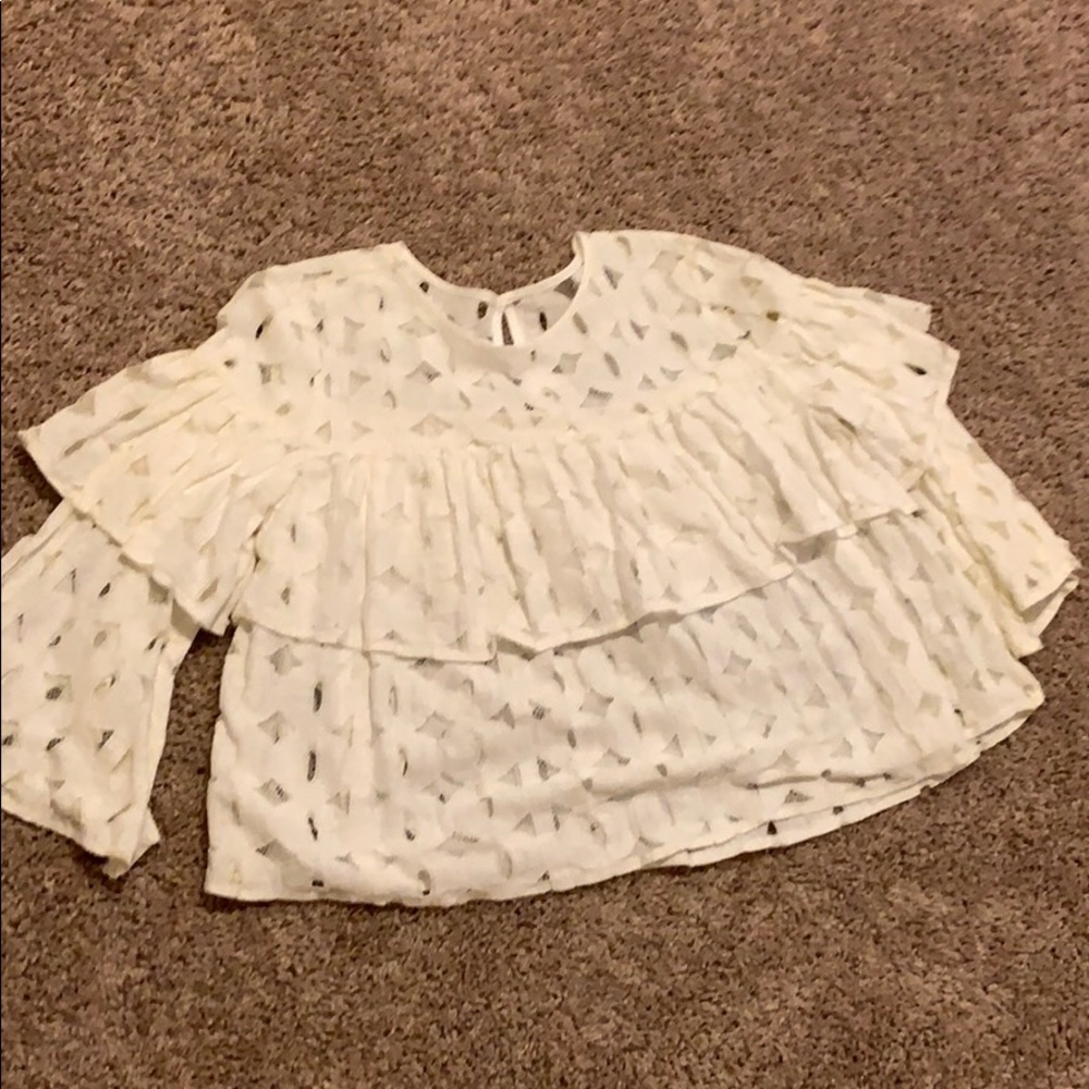 Off white lace blouse
